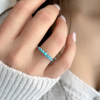 Graduated Turquoise Stacking Ring